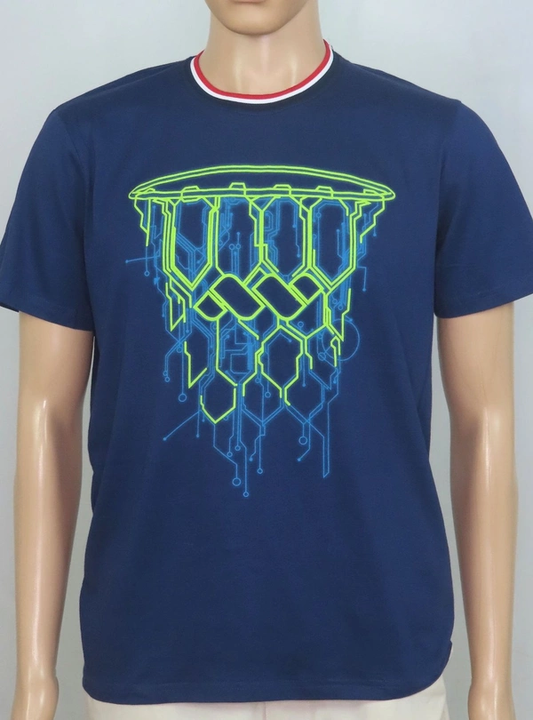 #M10143B2 REDTAG  REDTAG  PRINTED TSHIRT  3B2 - Navy, M