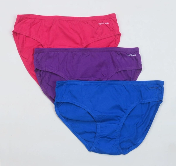 #W12388A1 Fruit Of The Loom FOTL 3 PACK BIKINI BRIEFS 8A1 - Mixed, M