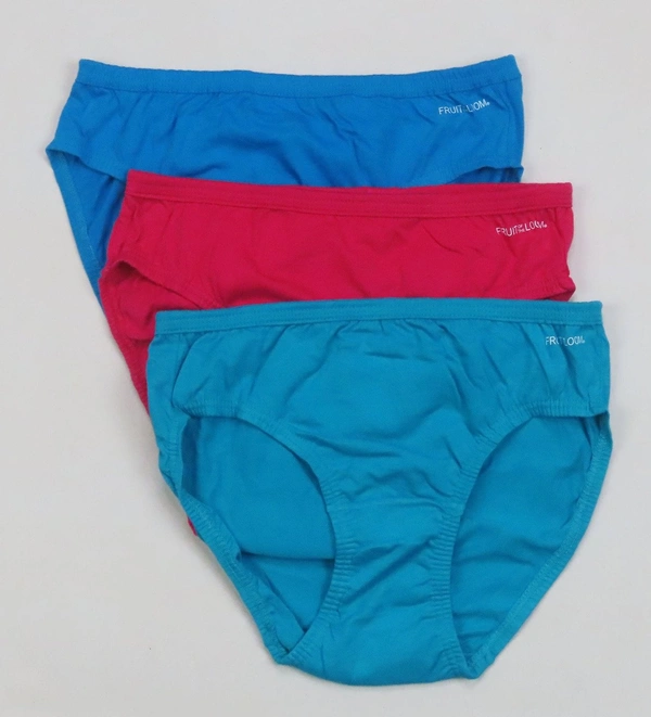 #W12388A1 Fruit Of The Loom FOTL 3 PACK BIKINI BRIEFS 8A1 - Mixed, L
