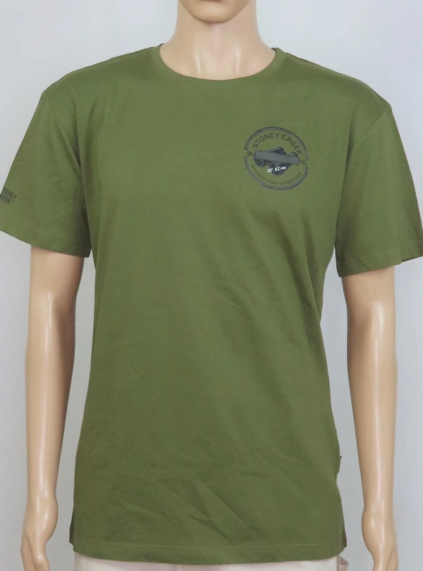 #M9960A2 REDTAG  STONEY CREEK PRINTED TSHIRT 0A2 - Olive, XS