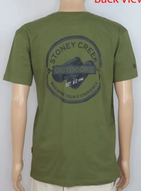 #M9960A2 REDTAG  STONEY CREEK PRINTED TSHIRT 0A2 - Olive, XS