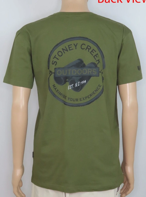 #M9960A2 REDTAG  STONEY CREEK PRINTED TSHIRT 0A2 - Olive, XS