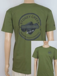 #M9960A2 REDTAG  STONEY CREEK PRINTED TSHIRT 0A2 - Olive, XS
