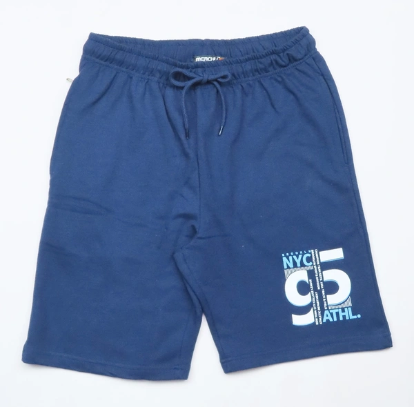 #M9415B1 MERCHU MENS FRENCH TERRY KNIT SHORTS 5B1 - Navy, XXL