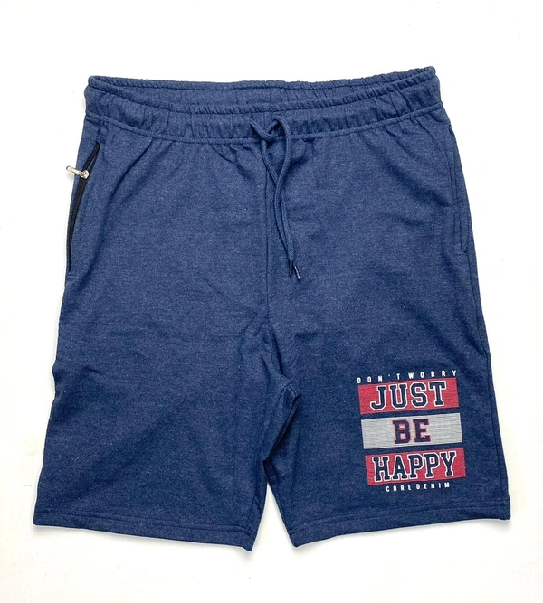 #M9378C MERCHU MENS FRENCH TERRY KNIT SHORTS 78C - Navy Melange, XL