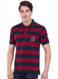 #M10146A1JOCKEY JOCKEY STRIPED POLO 6A1 - Red, XL