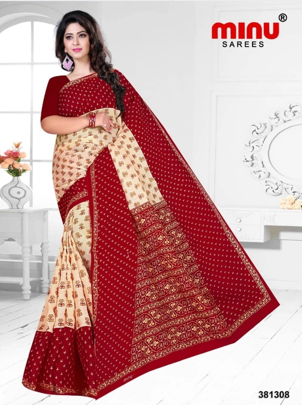 #381308 Minu Shagoon  Saree 308 - 5.5, As image