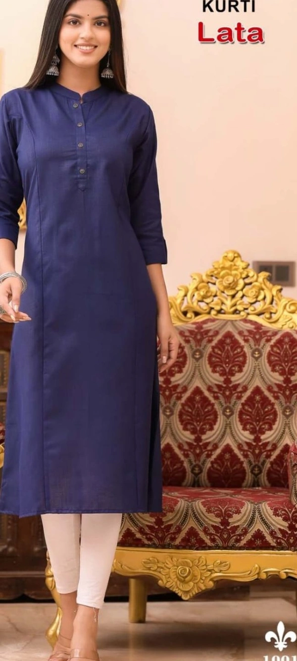 #1001 Minu Lata Long  Kurti  1001 - as image, M