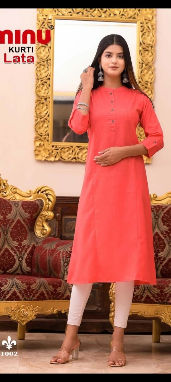 #1002 Minu Lata Long Kurti 1002 - As image, M