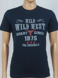 #M10145E1 JOCKEY  JOCKEY PRINTED T SHIRT 5E1 - Navy, M