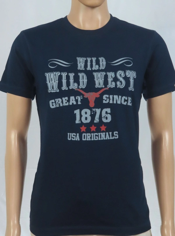 #M10145E1 JOCKEY  JOCKEY PRINTED T SHIRT 5E1 - Navy, M