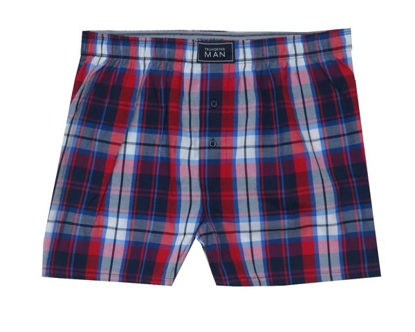 #M9419T_B1 MENS WOVEN BOXER SHORTS B1 - As image, XL