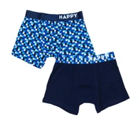 #M9130A HAPPY SHORTS MENS TWIN PACK BOXERS 30A - As image, M
