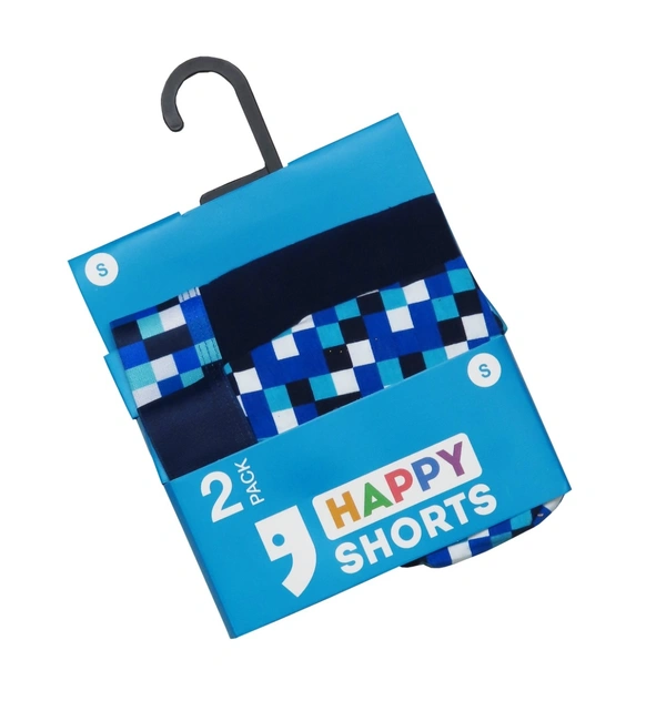 #M9130A HAPPY SHORTS MENS TWIN PACK BOXERS 30A - As image, L
