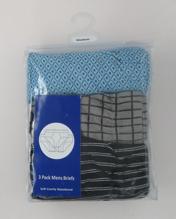 #M9359A1 bpc and GEMO MEN BRIEFS 3 PC PACK 9A1 - Mixed Colours, XL