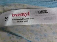 #W11878PO5B1 Twenty 4 and CLOSET TWENTY 4 LADIES 5 PACK BIKINI BRIEFS 5B1 - Mixed Colours, S