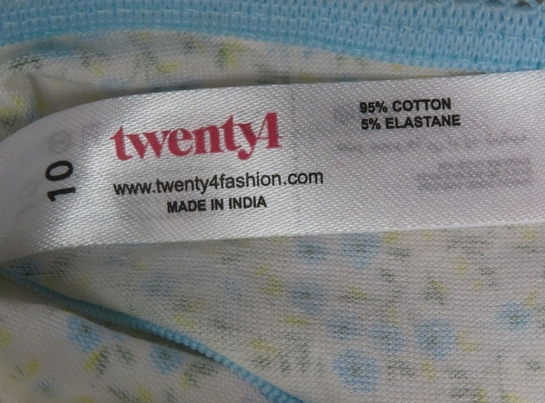 #W11878PO5B1 Twenty 4 and CLOSET TWENTY 4 LADIES 5 PACK BIKINI BRIEFS 5B1 - Mixed Colours, S
