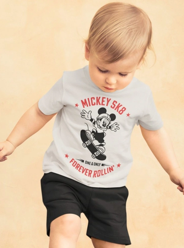 #B15282E1 DISNEY  MICKEY BOYS SHORTY SET  2E1 - Grey Melange/ Black, 2-3y