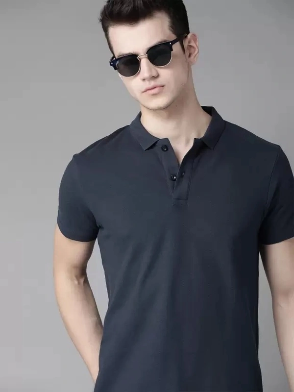 #M9992F1 THE ROADSTER  THE ROADSTER MENS SHORT SLEEVES POLO  2F1 - Navy, L