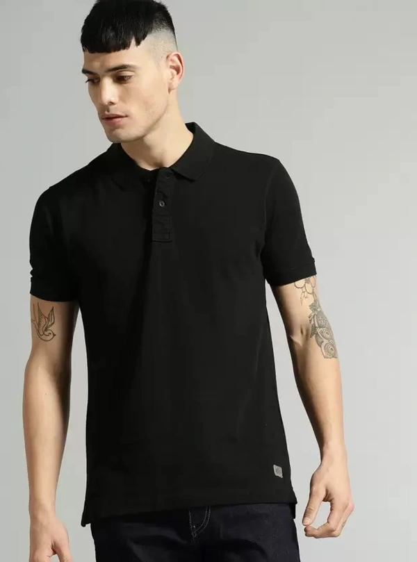 #M9992E1 THE ROADSTER  THE ROADSTER MENS SHORT SLEEVES POLO  2E1 - Black, XL