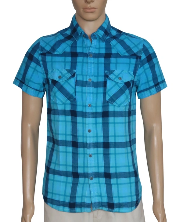 MENS WOVEN CHECKED SHIRT 9A3