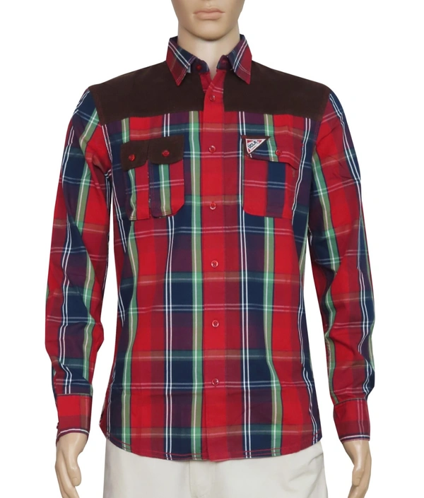 10078A1 UCLA MENS CHECKED  WOVEN SHIRT  8A9 - as image, XXL