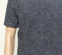 #M9184N1 ELGHTHAVENUE  MENS SLIMFIT COTTON SHIRT  4N1 - Navy AOP, L
