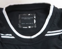 #M9872E1 Denim &Flower  DENIM&FLOWER STRIPED TSHIRT 2E1 - Black /White  Striped, S