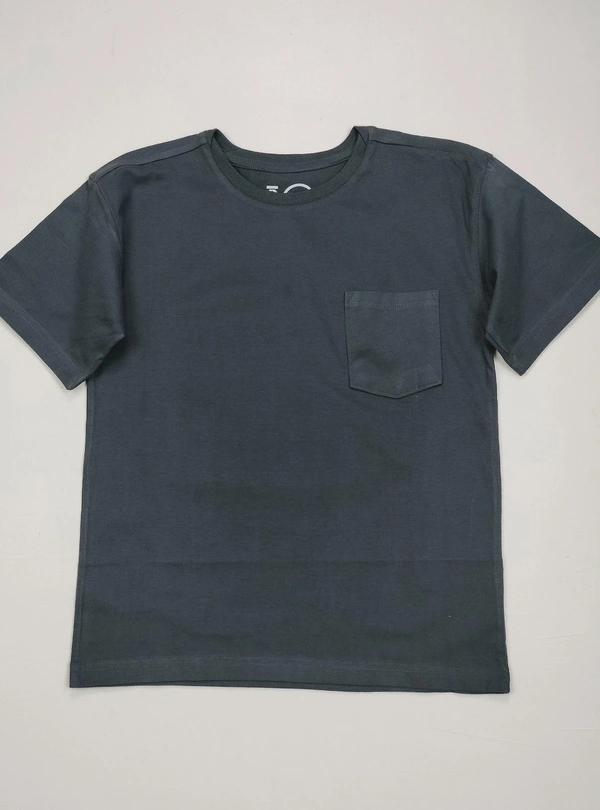 #B15420A6 KID KID BOYS TSHIRT WITH POCKET 0A6 - Gray, 8years