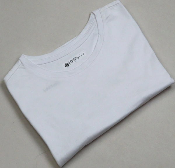 #W12390G2 SYMBOL ESSENTIALS SYMBOL LADIES STRETCH TSHIRT 0G2 - White, M