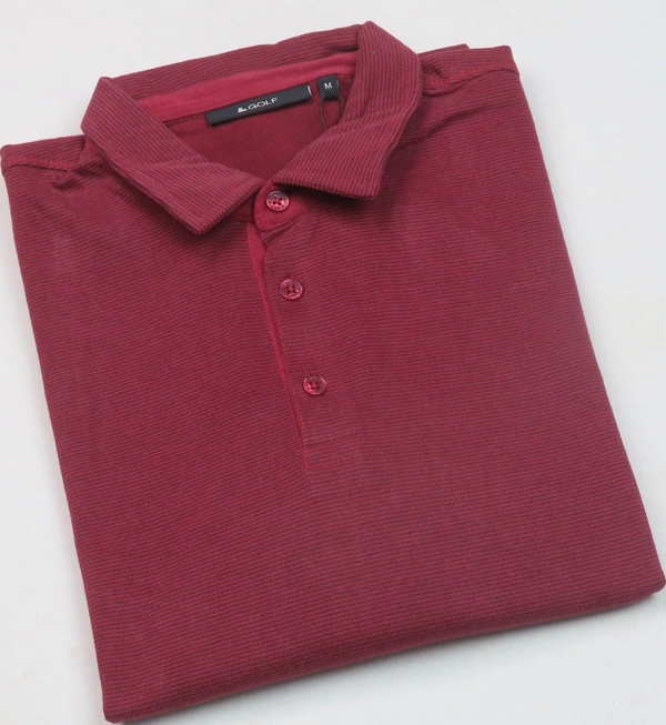 #M10131A3 &GOLF &GOLF LONG SLEEVE WINTER POLO 1A3 - Red, L