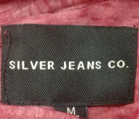 #M10127AOS2 Silver Jeans  SILVER JEANS HOODED LONG SLEEVE T SHIRT OS2 - Burgundy, XL