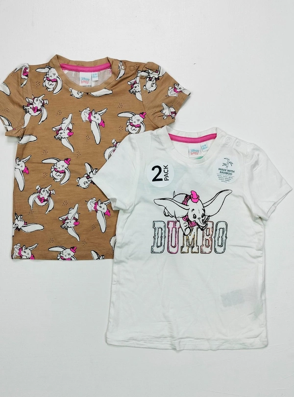 #A30687A1 DISNEY  DISNEY BABY GIRLS 2PACK BAMBOO 7A1 - White, 18-24M