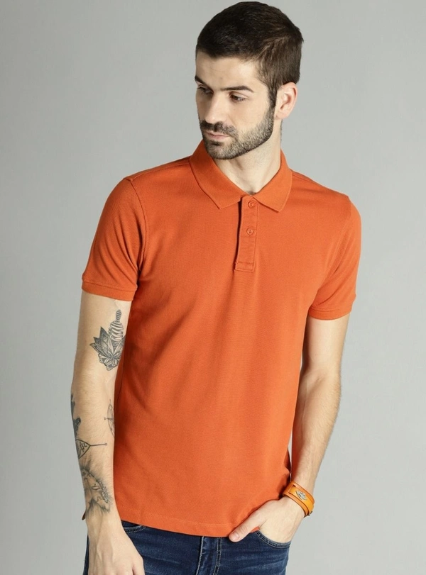 #M9992D THE ROADSTER92D THE ROADSTER MENS SHORT SLEEVE POLO 92D - orang, XL