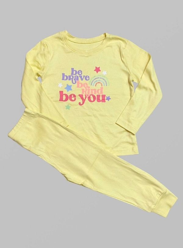 DUNNES GIRLS PRINTED PYJAMA SET 14E