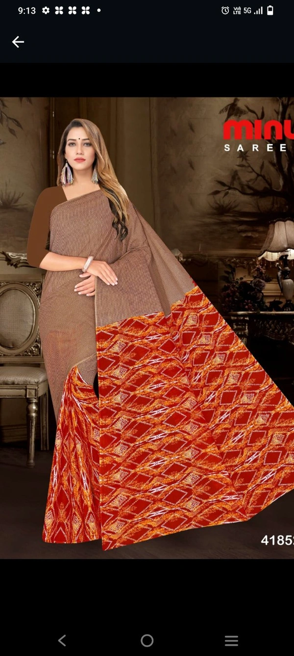 #41852 Minu Subho Shree Saree 852 - 5.5, as image