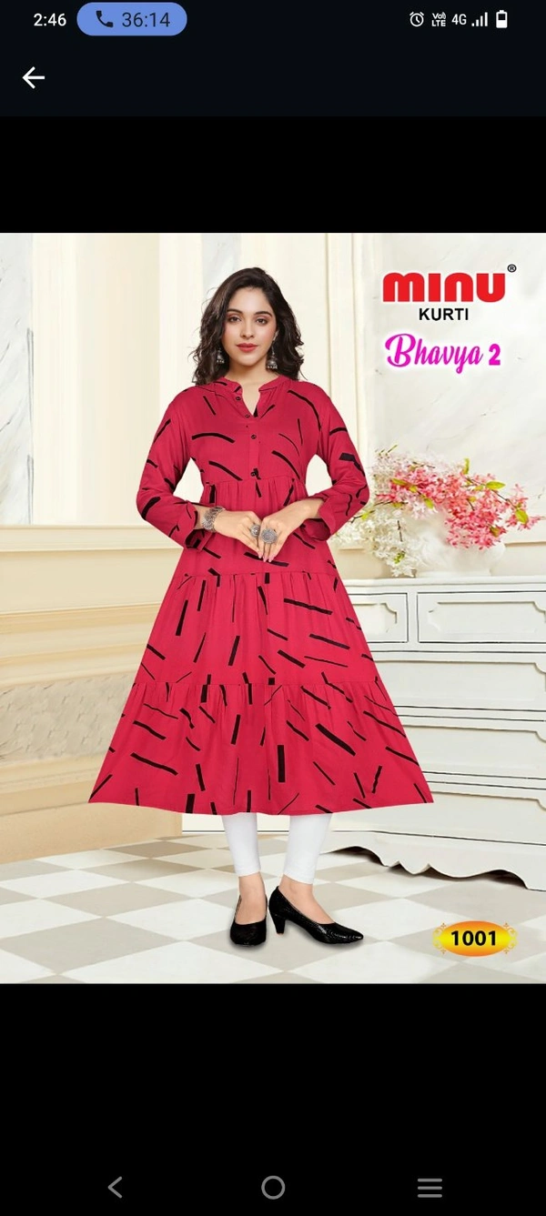 #1001Minu BHAVYA 2 KURTI 1001 - as image, 36
