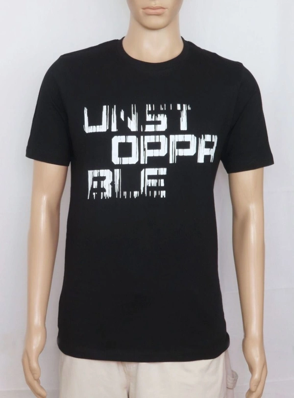 #M9835A neutral  PRINTED SHORT SLEEVE T SHIRT 35A - Black, M