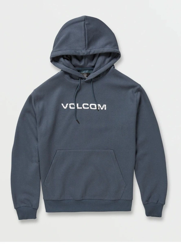 #M10187PK VOLCOM  VOLCOM STEEL GREY-CHEST PRINT HOODED FLEECE SWEATSHIRT 7PK - L, Gray