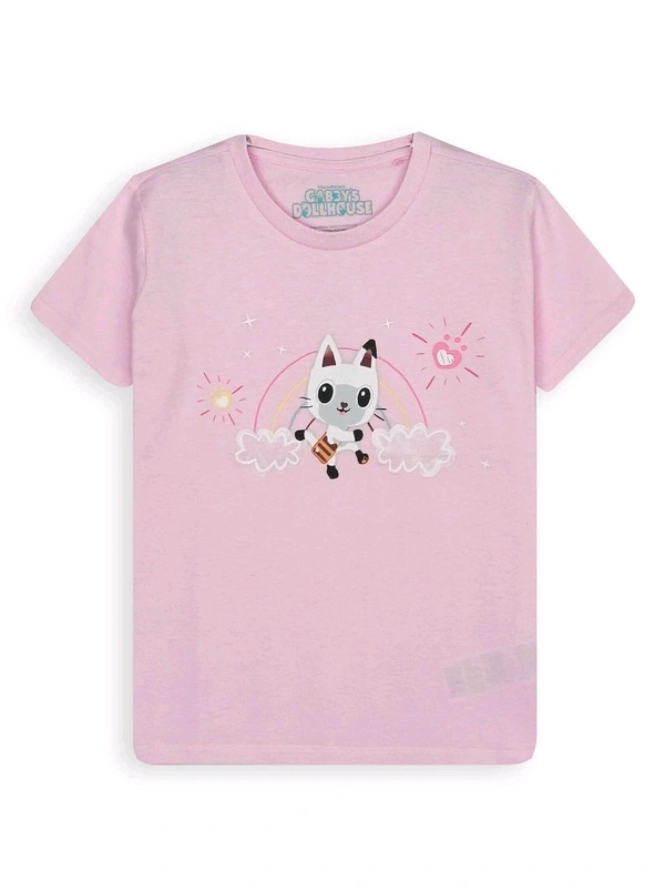 #G21906A7 Gabby's Dallouse  Girl Printed Pyjama Set 6A7 - Pink, Good Quality, 4 Years