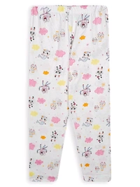#G21906A7 Gabby's Dallouse  Girl Printed Pyjama Set 6A7 - Pink, Good Quality, 4 Years