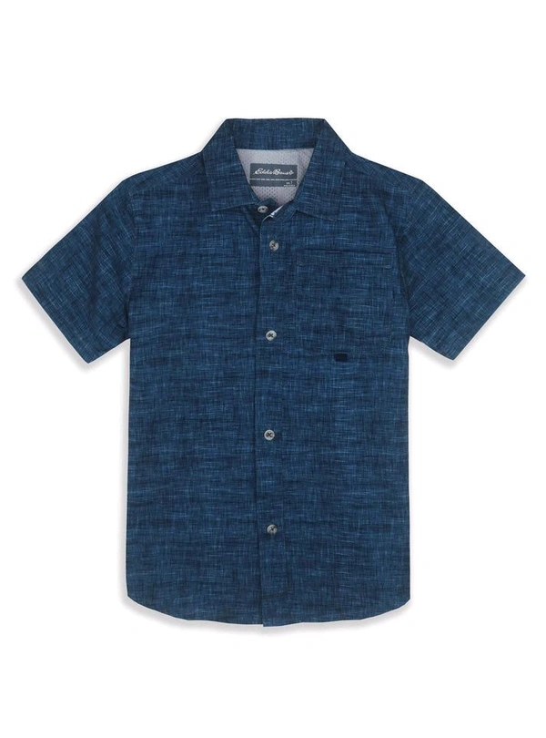 #SB15903B6 S4S Boys Navy Woven Shirt 3B6 - Ultramarine, Good Quality, Small 7/8 Years