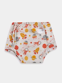 #A31065A1 Neutral                        Kids Padded Underwear  - White, 0-1y