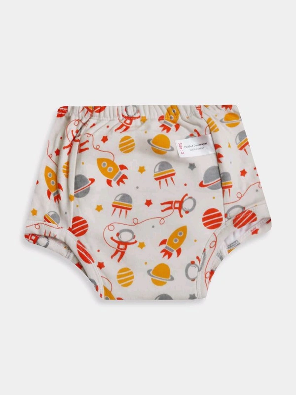 #A31065A1 Neutral                        Kids Padded Underwear  - White, 0-1y