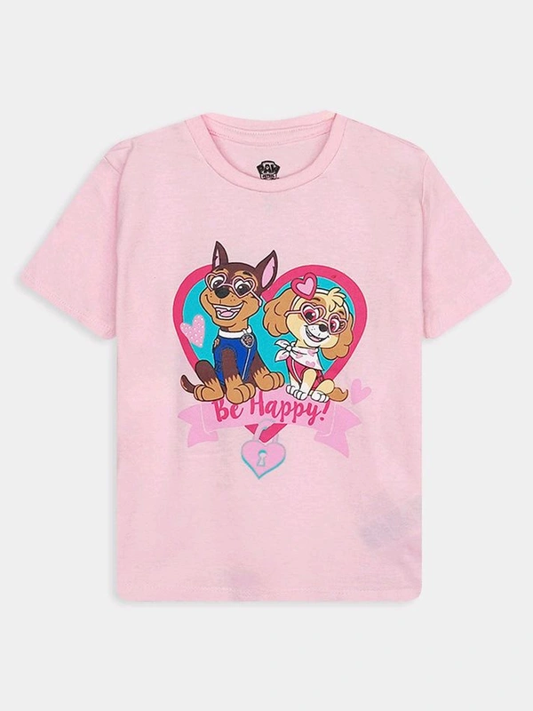 #G21872A1 Sinsay Girls Printed Short Set  - Pink, Good Quality, 4 Years