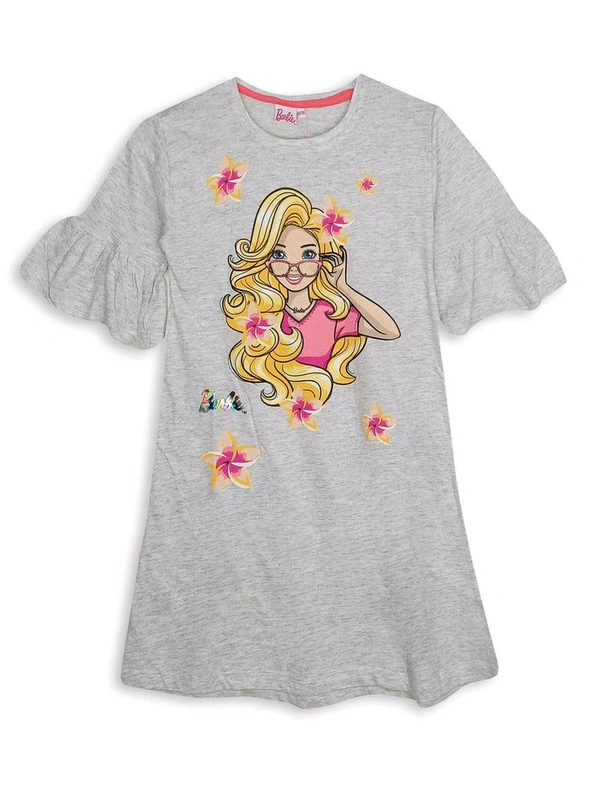 #SG21784A6 Barbie Girls Night Shirt - Good Quality, 9/10 Years, As Image