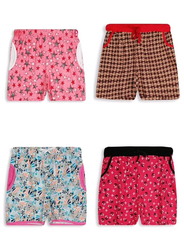 #W13033MX1 BOW NUIT LADIES LONGE WEAR SHORTS ASSORTED MX1 - As image, L, Good Quality