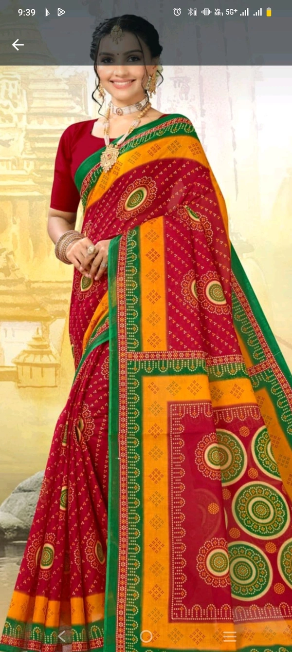 #DNO14098 MINU  RAJANYA CHUNRI SAREE 098 - As image, 5.5