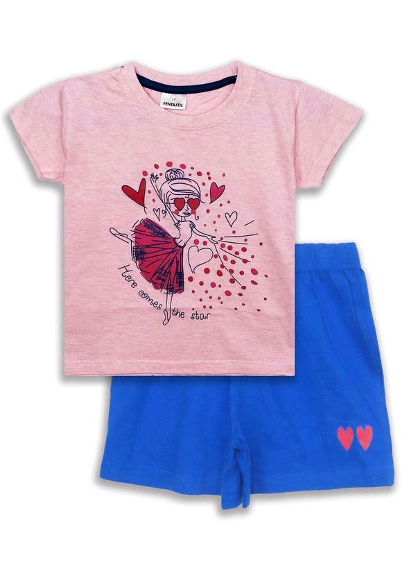 FANTASTIC GIRLS PRINTED SHORTY SET  - As Image, 6 Years