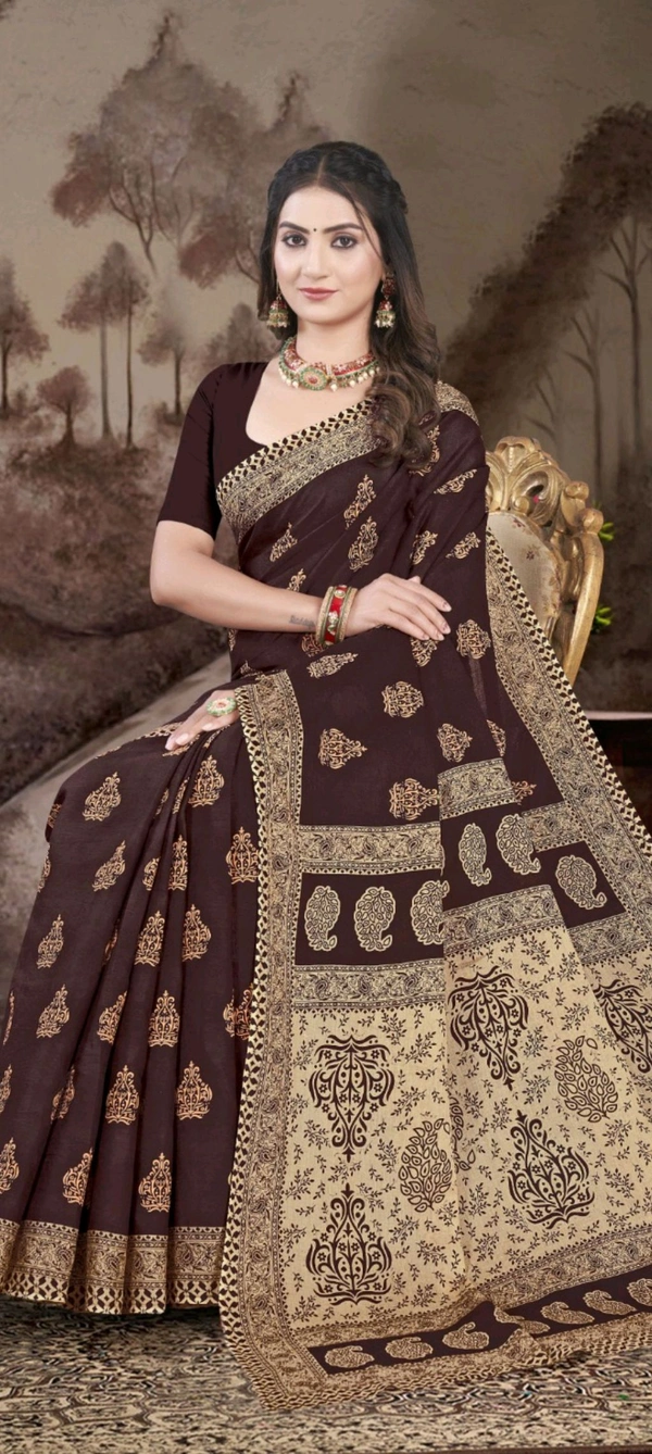 #minu Manchali Kimora Deep Saree 881 - as image, 5.5